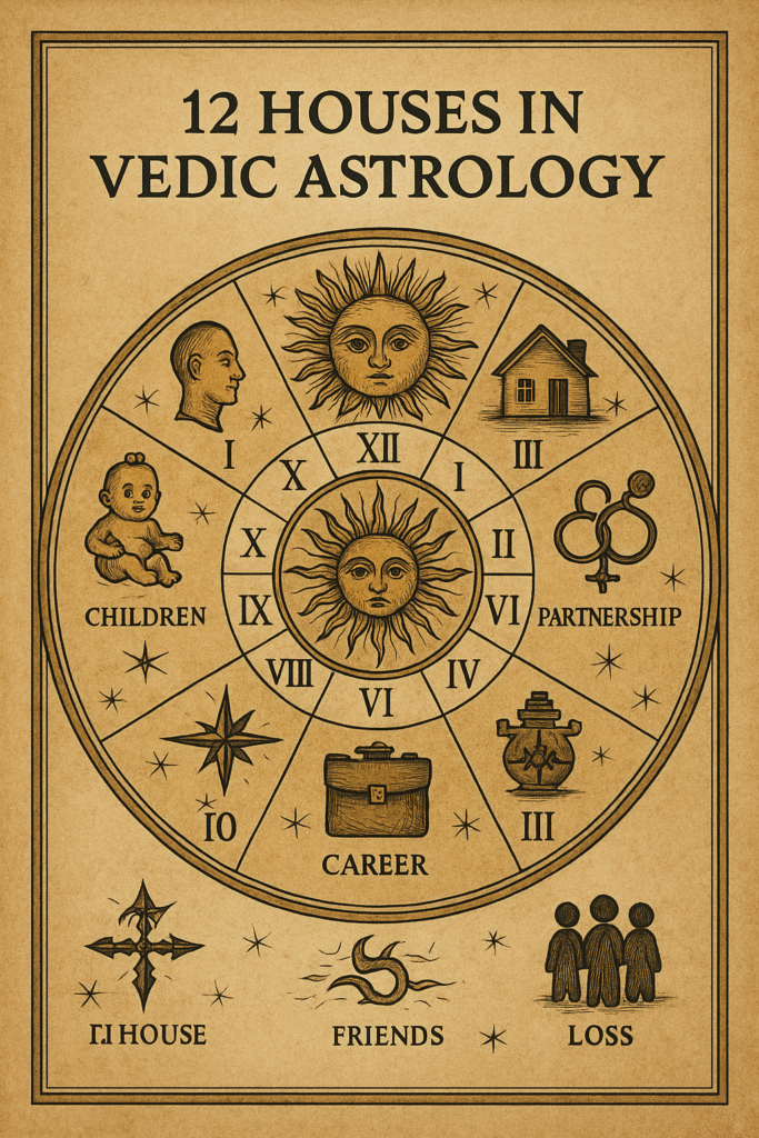 12 houses in Vedic astrology
